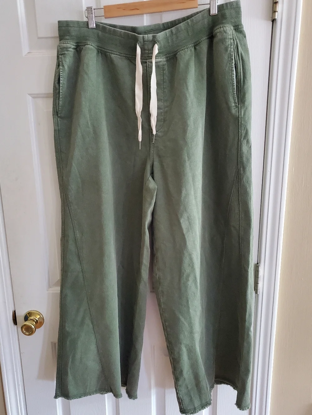 Aerie Soft Landing Trouser In Olive Fun Size XL NWT - Picture 5 of 13